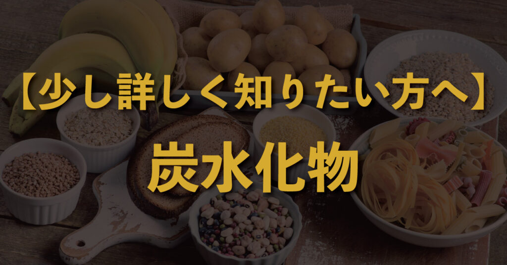 サムネイル＿【少し詳しく知りたい方へ】炭水化物って、何ですか？